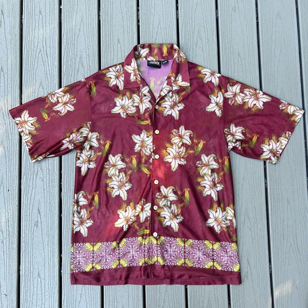 ODO floral jersey polo